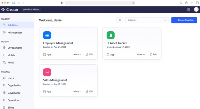 Zoho Creator