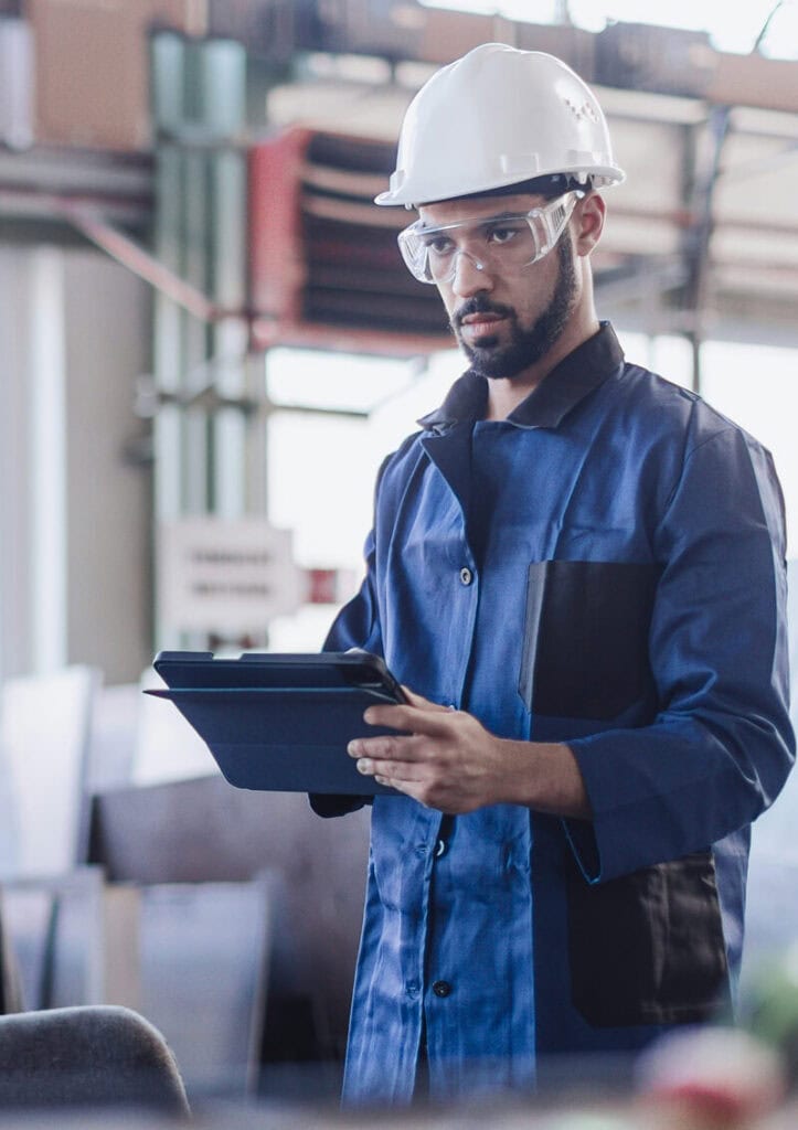 Man working in factory